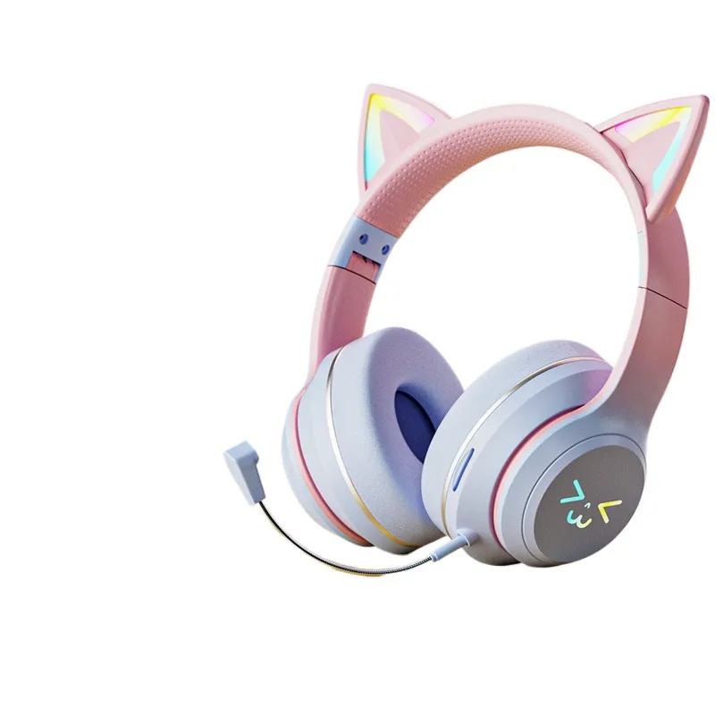 Cat Ear Bluetooth Headset Led - Casque Bluetooth sans fil avec oreilles