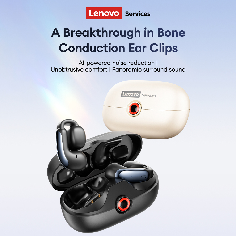 Tws Earbuds Bluetooth 5.3 - Lenovo LES-108 Conduction osseuse TWS oreille