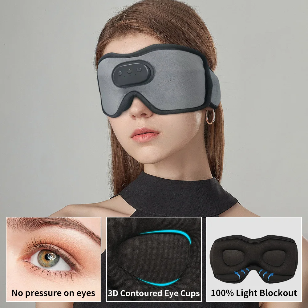 Type C Wired Earphones With Mic - Casque de masque pour les yeux