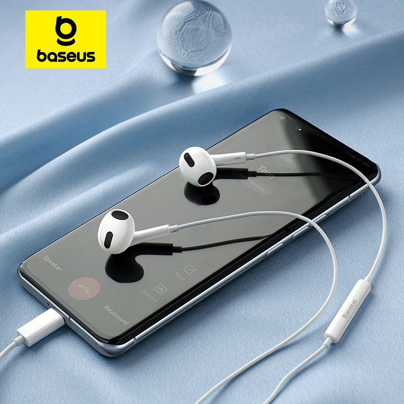 Type C Wired Earphones With Mic - Baseus C17 type-c écouteurs dans l'oreille