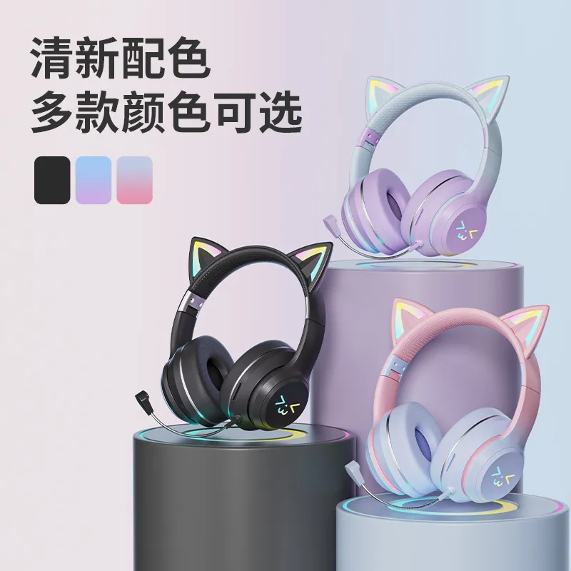 Casque Bluetooth sans fil avec - Cat Ear Bluetooth Headset Led avis et prix