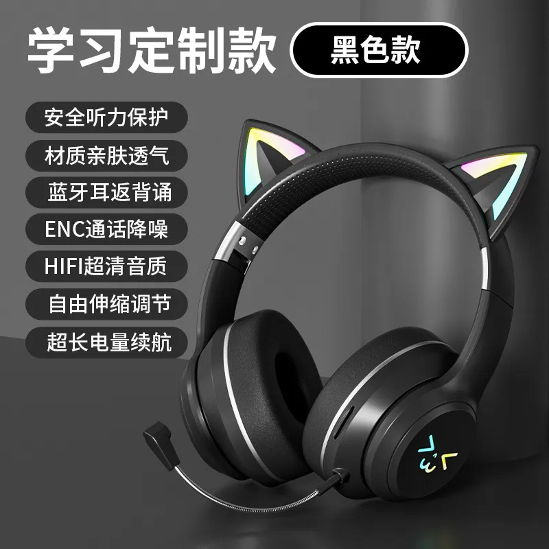 Casque Bluetooth sans fil avec - Cat Ear Bluetooth Headset Led avis et prix