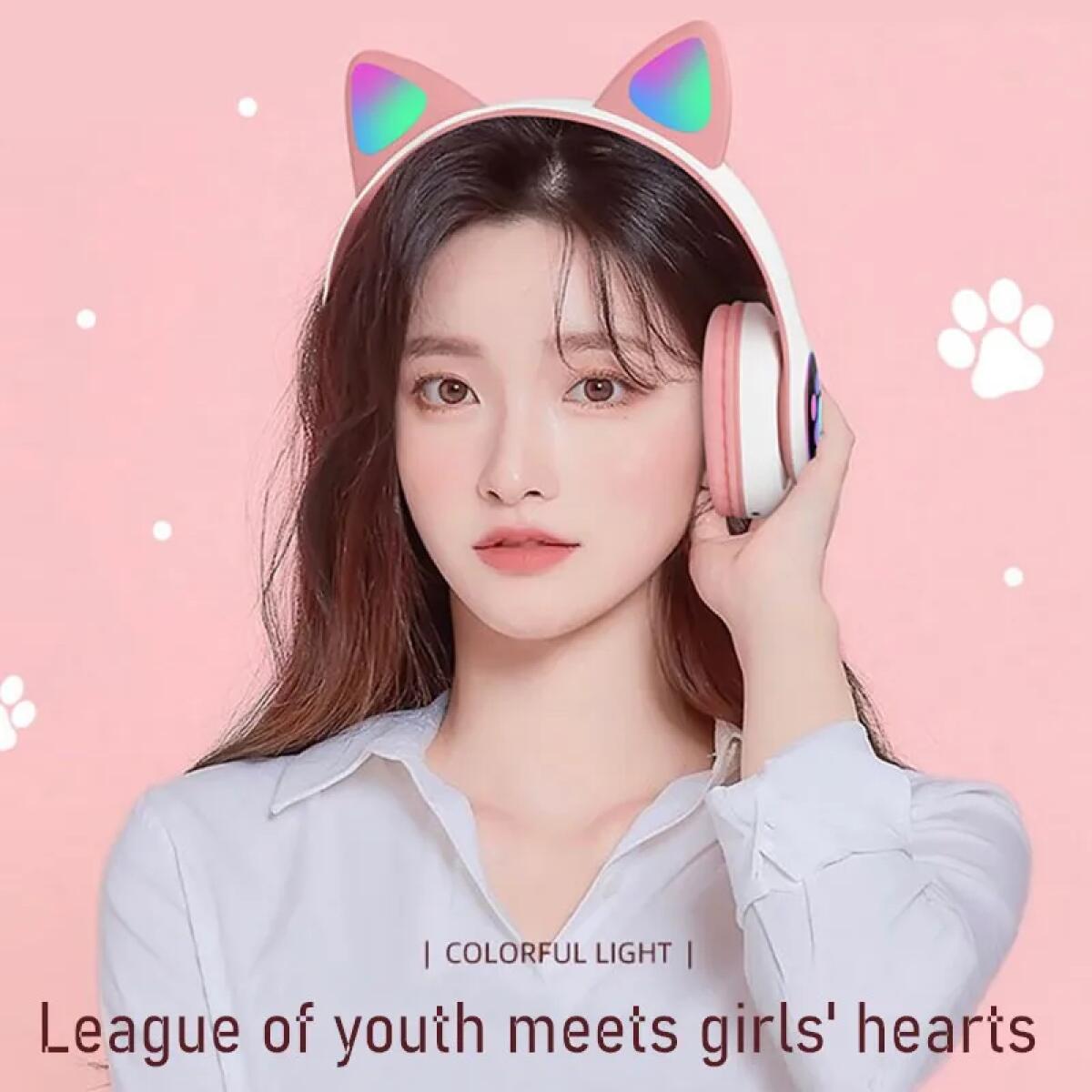 Casque Bluetooth sans fil pour - Cat Ear Bluetooth Headset Led avis et prix