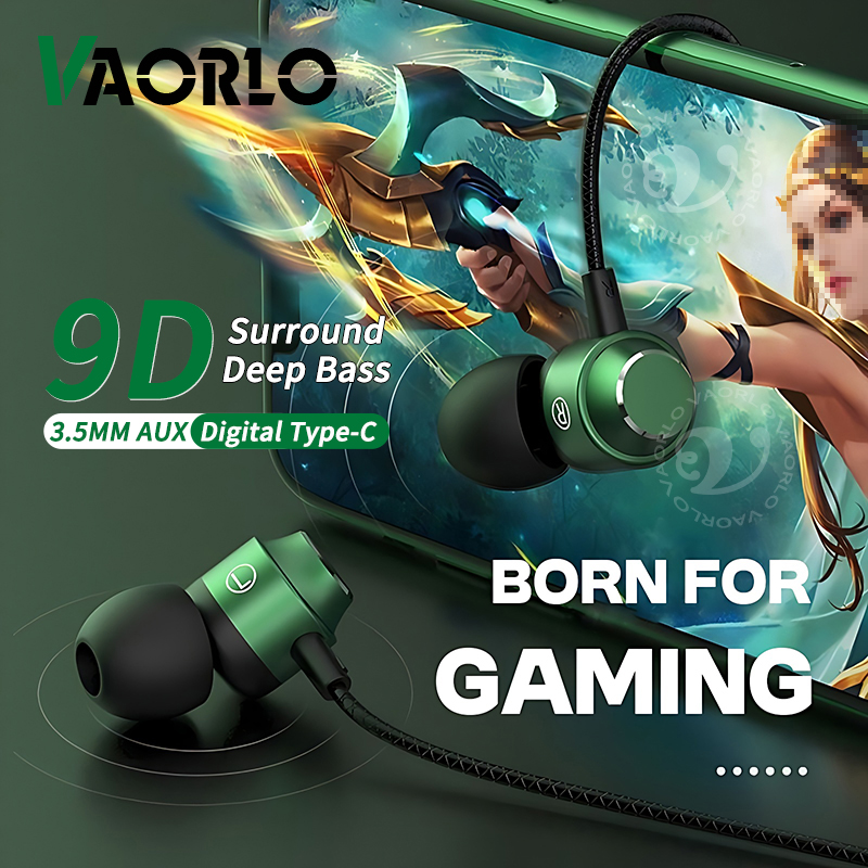 Écouteurs de jeu de basse lour - Type C Wired Earphones With Mic avis et prix