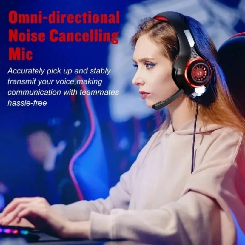 Casque de jeu LED avec micro R - Gaming Headset With Mic Rgb avis et prix