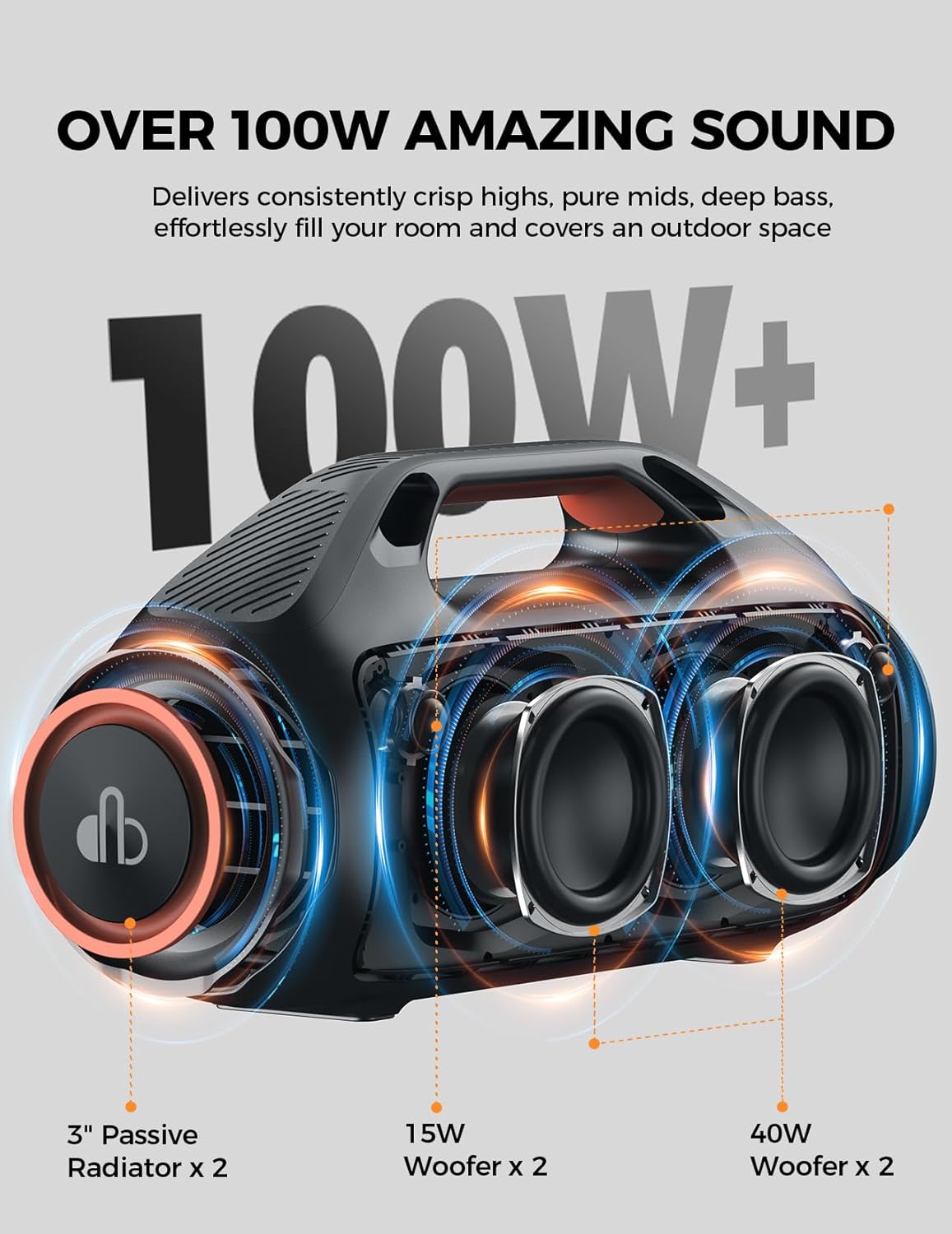 Haut-parleur Bluetooth Portabl - Portable Bluetooth Speaker Waterproof Ipx7 avis et prix